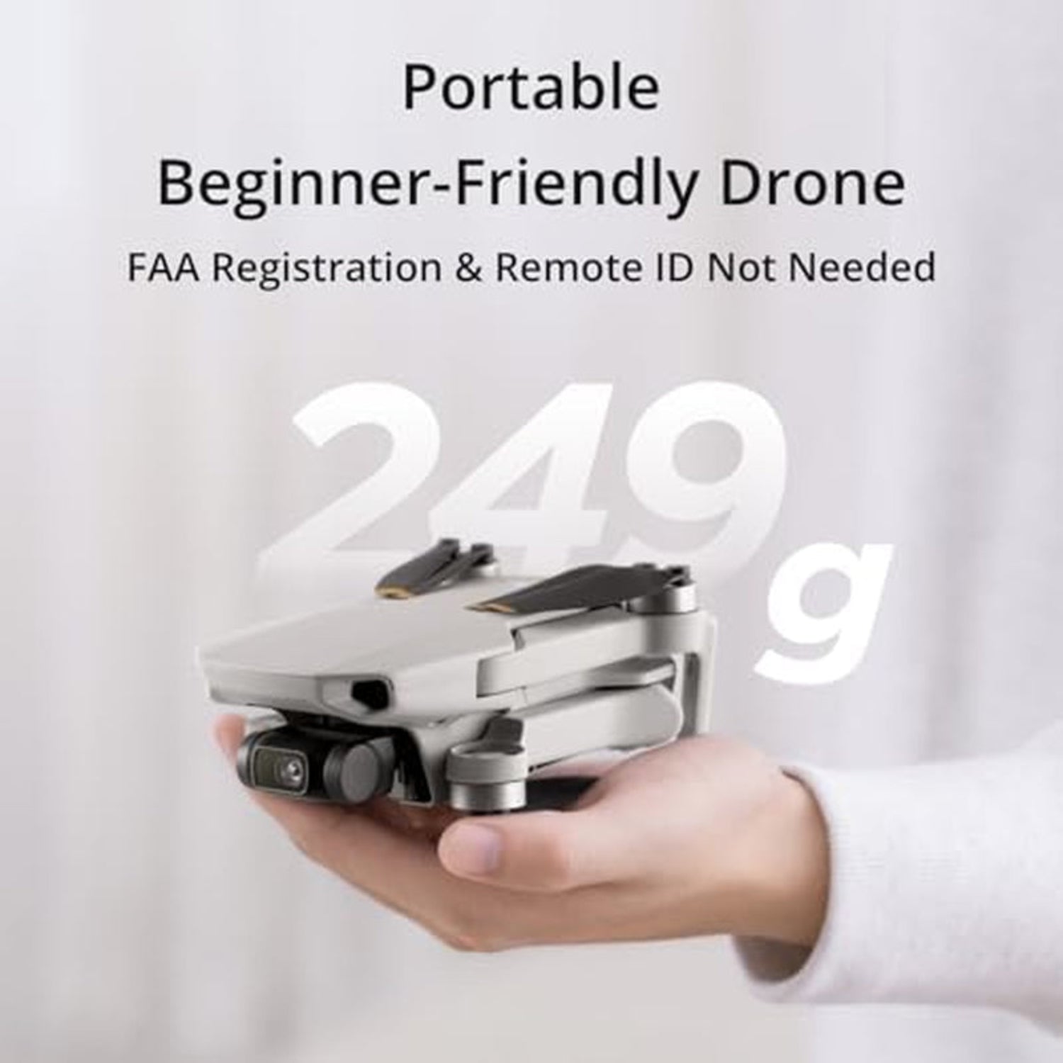 Mini Drone Combo with 2 Batteries, 4K/30Fps Video, 32800Ft FPV Transmission, Easy to Fly, 3 Aixs Gimbal, 62-Min Flight, under 249G Portable Drone for Beginners