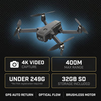 K600GPS Drone with Camera for Adults, 4.5 Inch LCD RC Screen, 32G SD Card, GPS Drone Auto Return, Gesture Flight, Brushless Motor, Optical Flow,3 Speeds for Adults/Beginners, under 249G — Results & Stats