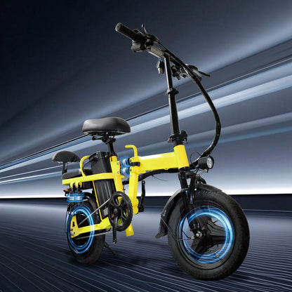 14" Foldable E-Bike: 48V 750W Peak Power,48V 20Ah Removable Lithium-Battery, 15.5Mph, 50Mile Range, 243Lbs Capacity, Electric Bike for Commuting & Short Trips
